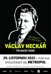 Václav Neckář - legenda české pop music vystoupí v Metropolu