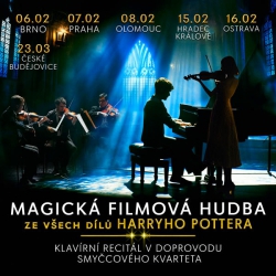 Magická hudba HARRYHO POTTERA – klavírní recitál se smyčcovým kvartetem