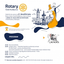 27. benefiční ples Rotary klubu České Budějovice