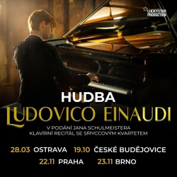 HUDBA LUDOVICO EINAUDI - KLAVÍRNÍ RECITÁL SE SMYČCOVÝM KVARTETEM