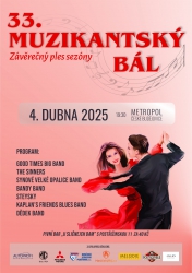 Poslední příležitost k tanci!!! Plesová sezóna vrcholí Muzikantským bálem!