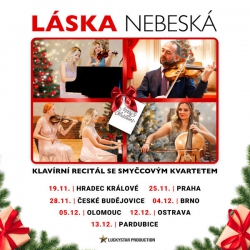 LÁSKA NEBESKÁ – klavírní recitál se smyčcovým kvartetem